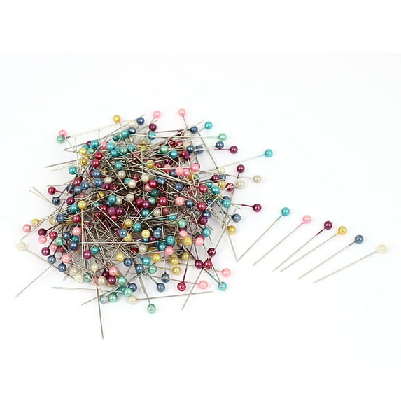 Unique Bargains 325pcs Assorted Color Faux Pearl Weddings Corsage Florists Ball Head Sewing Pin