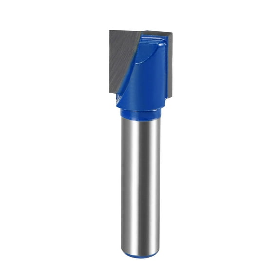 Unique Bargains 32mm Dia Shank Bottom Cleaning Router Bit 2 Flutes Carbide Tipped Cutter Uncoated for Woodworking 13mm