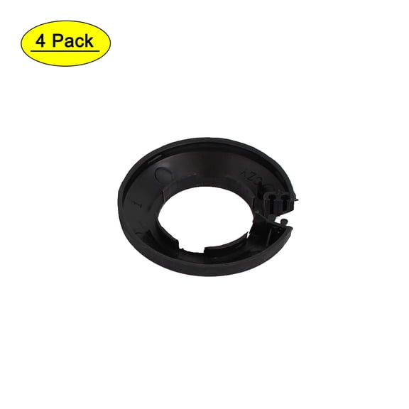 Unique Bargains 32mm Plastic Wall Flange Radiator Water Pipe Cover Black 4Pcs