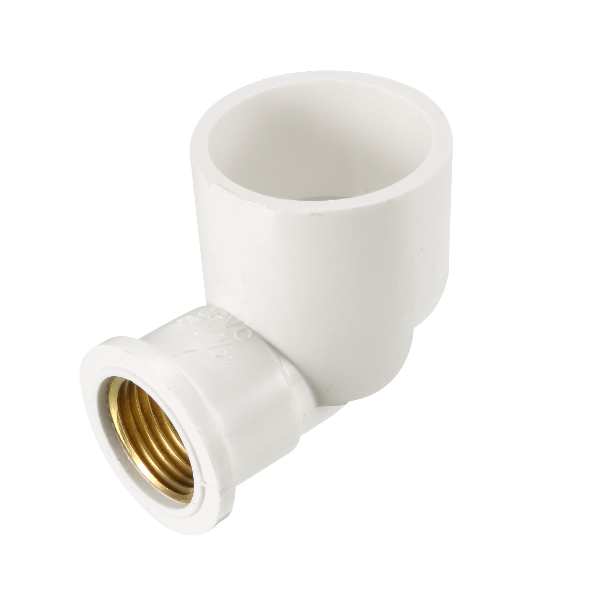 Unique Bargains 32mm Slip x 1/2 PT Female Thread 90 Degree PVC Pipe Fitting Elbow 2 Pcs