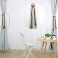 thumbnail image 1 of Unique Bargains 33.5 Inch Cotton Blend Curtain Tieback Window Rope Curtain Buckle Tiebacks Clips Holder Brown, 4 Pack, 1 of 6