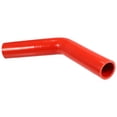 thumbnail image 1 of Unique Bargains 35mm 1.38" ID 45 Degree Elbow Silicone Reducer Hose Pipe Bend Turbo Water Intercooler Red, 1 of 6
