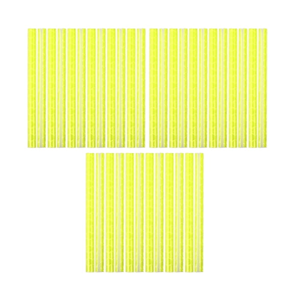 Unique Bargains 36 Pcs Bicycle Reflector Reflective Version Durable ABS Night Visibility Cycling for Bike, Mountain Bike, Wheels, Wheelchair Yellow