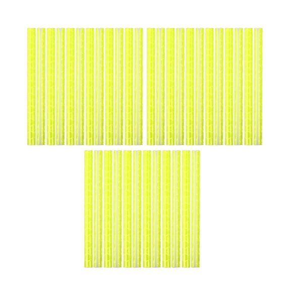 Unique Bargains 36 Pcs Bicycle Reflector Reflective Version Durable ABS Night Visibility Cycling for Bike, Mountain Bike, Wheels, Wheelchair Yellow