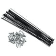 thumbnail image 1 of Unique Bargains 36 Pcs Bicycle Steel Spokes 14G Bike Spoke 270mm Length with Nipples for Most Bicycle, 1 of 7