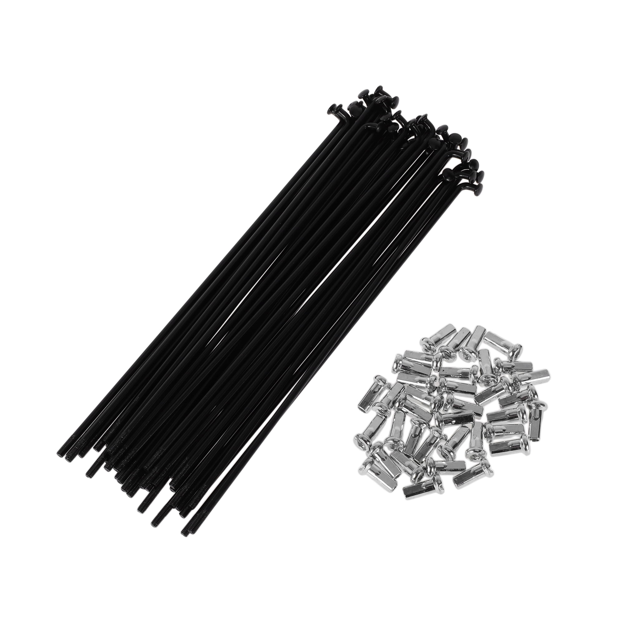 Unique Bargains 36 Set 12G Bicycle Spokes 12G Bike Wheel Spokes 45 Steel Black-159mm