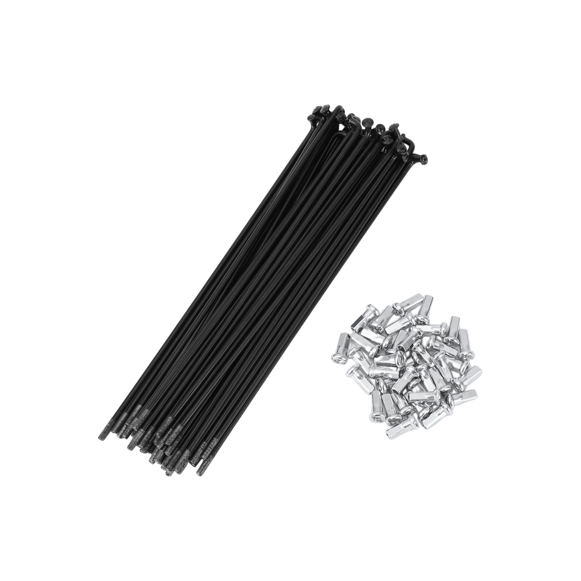 Unique Bargains 36 Set 12G Bicycle Spokes 12G Bike Wheel Spokes 45 Steel Black-167mm