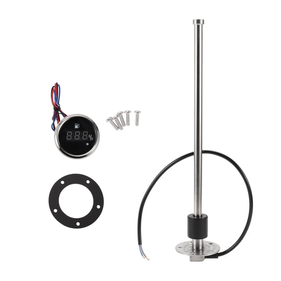 Unique Bargains 360mm Length Fuel Sending Unit and Gauge Kit Boat Fuel Sending Unit Marine Fuel Sender Unit Metal 1 Set 240-33 Ohm