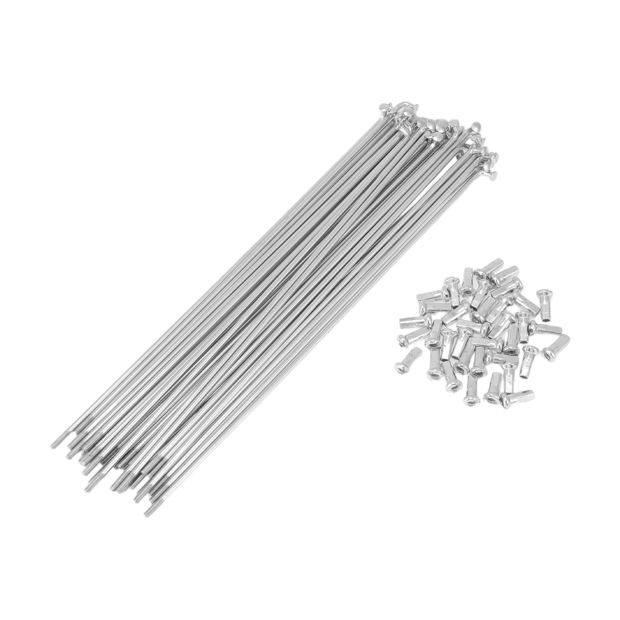 Unique Bargains 36Pcs 12G Bike Wheel Spokes 45 Steel Galvanized Silver 7.99"