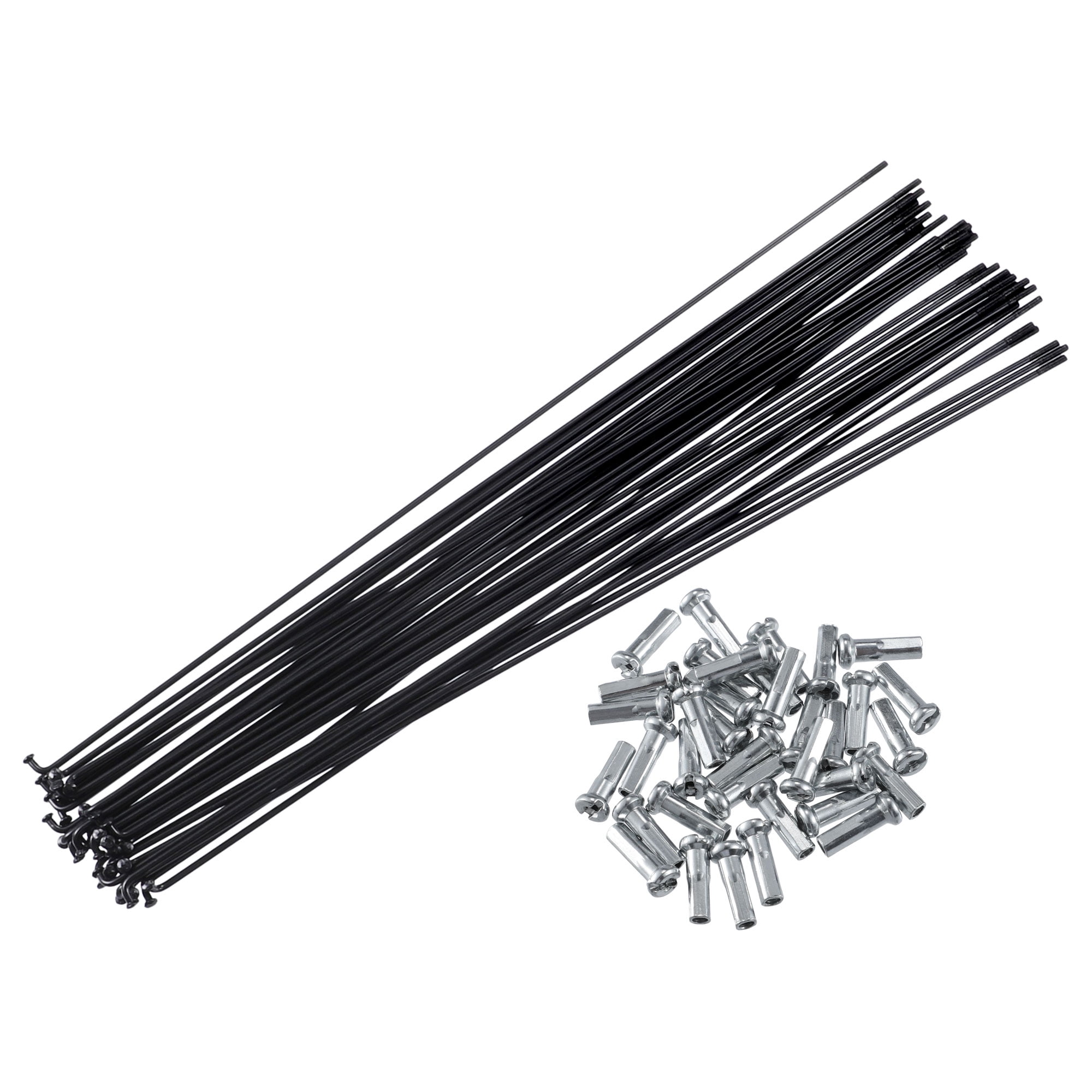 Unique Bargains 36Pcs 14G 270mm Length Bicycle Steel Spokes Motorcycles Wheel Spokes