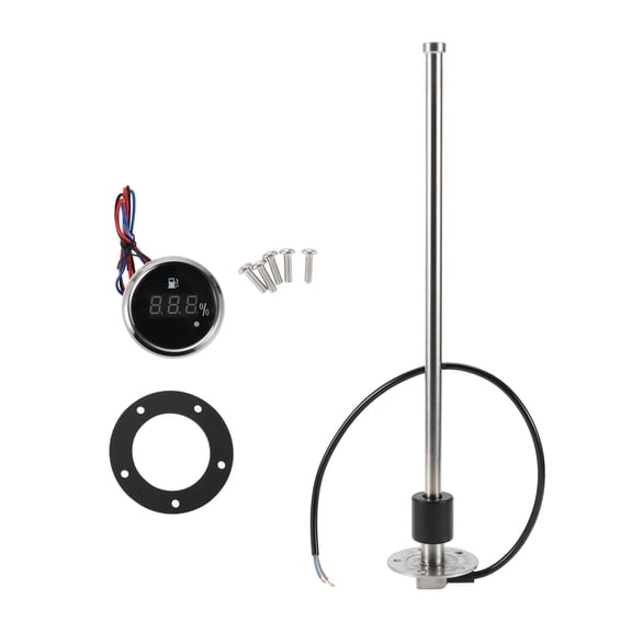 Unique Bargains 375mm Length Fuel Sending Unit and Gauge Kit Boat Fuel Sending Unit Marine Fuel Sender Unit Metal 1 Set 240-33 Ohm