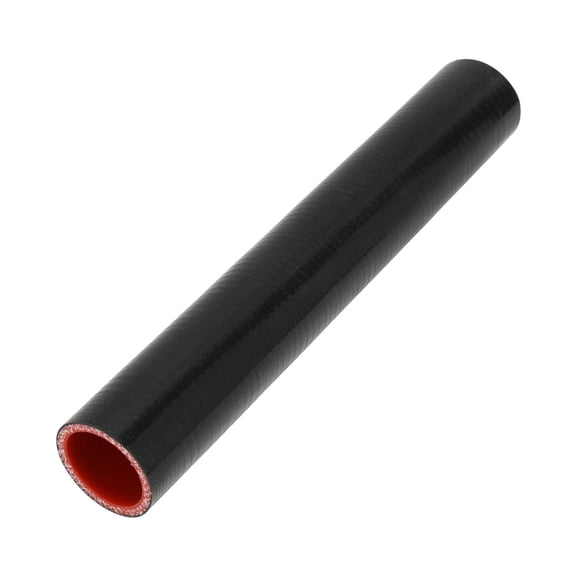 Unique Bargains 38mm ID Straight Coupler Silicone Hose 4 Layers of Cloth Intercooler Heater Turbocharger Air Intake Pipe Radiator Coolant Tube 305mm L Black Red