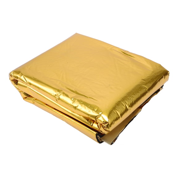 Unique Bargains 394mil 10mm 10.77sqft Car Sound Deadening Mat Aluminum Foil Foam Heat Shield Material for Hood Fender and Boat Engine Cover 39.37"x39.37" Gold Tone