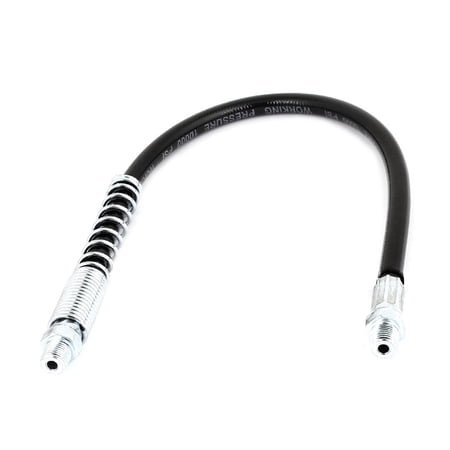 Unique Bargains 39cm Length Flexible Grease Operated Extension Hose Black 10000 PSI