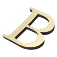 thumbnail image 1 of Unique Bargains 3D Acrylic Alphabet Mirror Wall Stickers Self-Adhesive Gold B Shape, 1 of 8