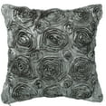thumbnail image 1 of Unique Bargains 3D Flower Decorative Throw Pillow Cover 16" x 16" Grey, 1 of 8