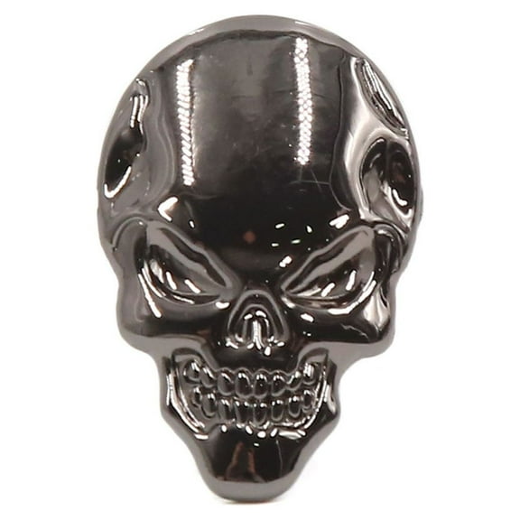 3D Metal Emblem Badge Decal Skeleton Skull Bone Shaped Car Sticker