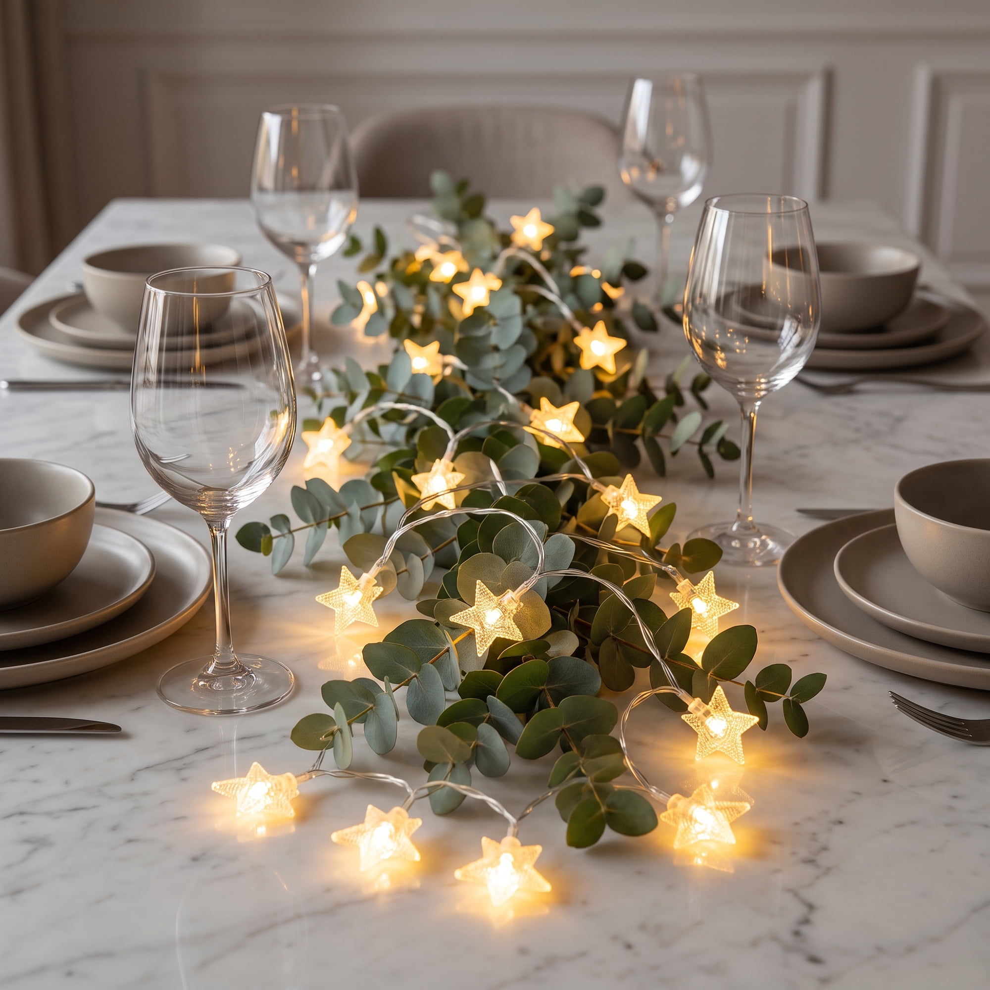 Unique Bargains 3D Star Lights with Flexible Design 9.8 ft Warm White USB Powered