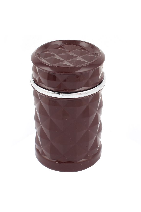 3D Triangle Printed Ash Ashtray Smokeless Stand Cylinder Holder Brown