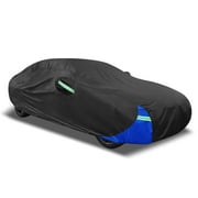 Unique Bargains 3L Car Cover All Weather for Car Outdoor Rain Sun Protection Universal Fit for Sedan 178"-185"