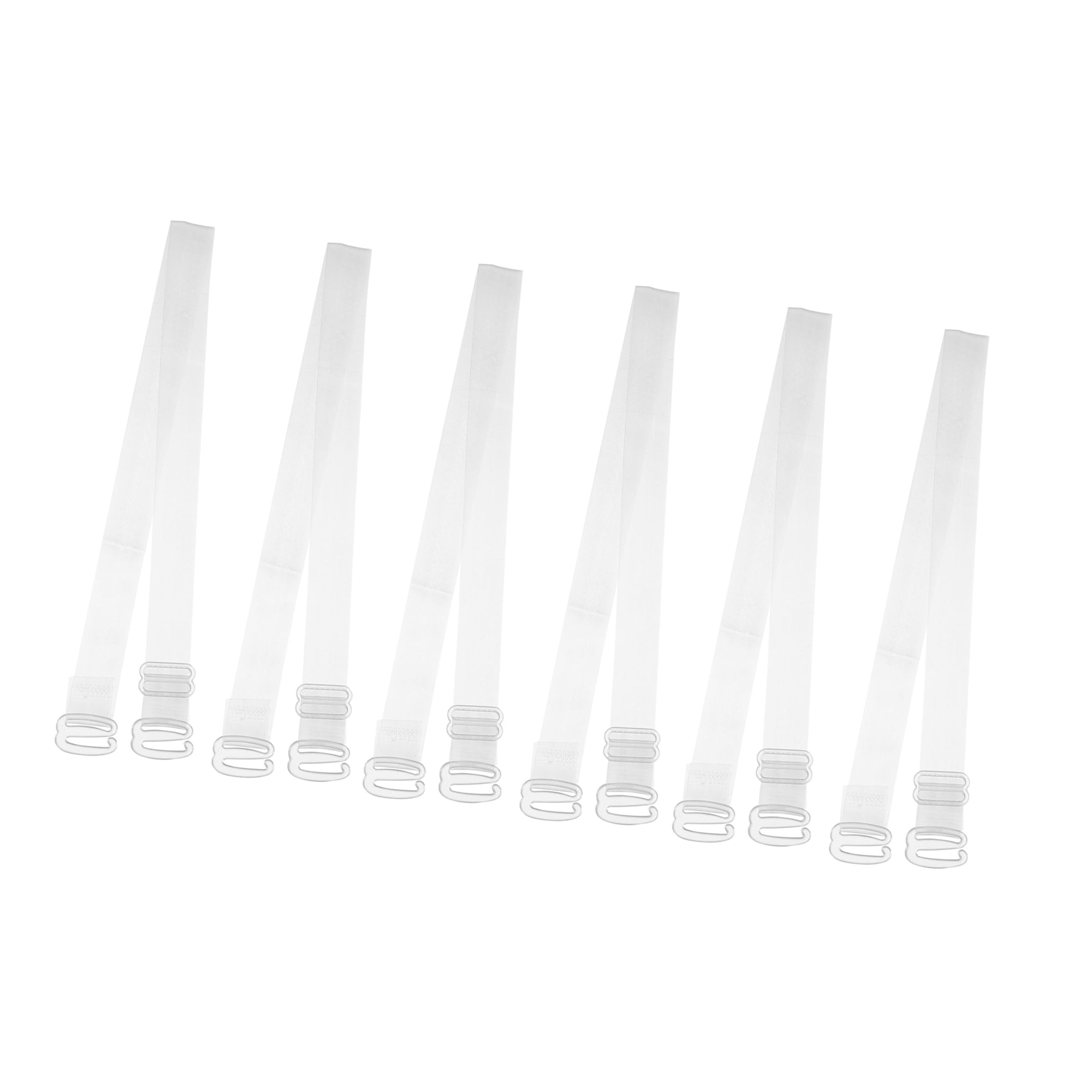 Unique Bargains 3Pairs Invisible Clear Bra Strap Adjustable Shoulder Strap ABS