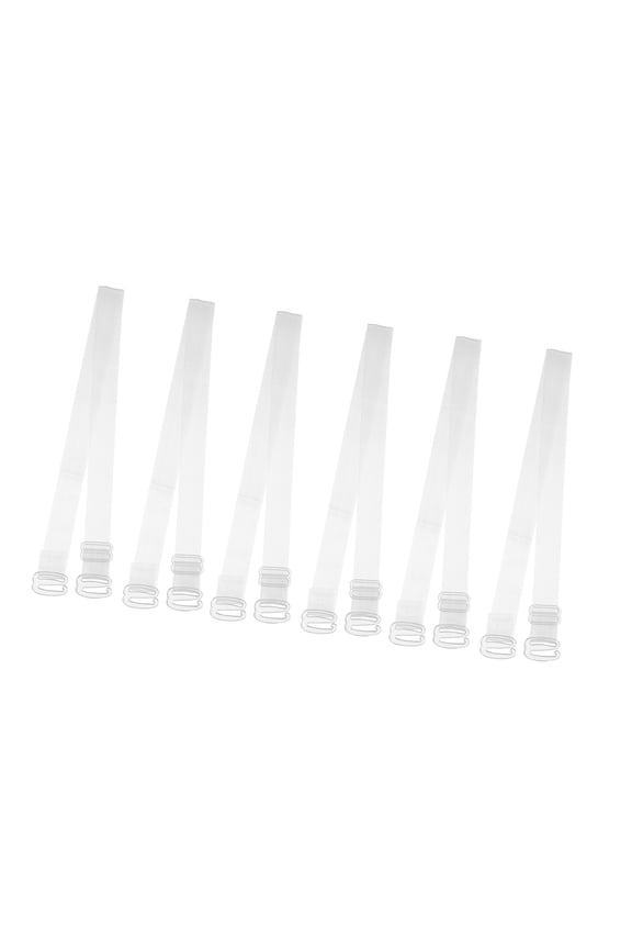 3Pairs Invisible Clear Bra Strap Adjustable Shoulder Strap ABS