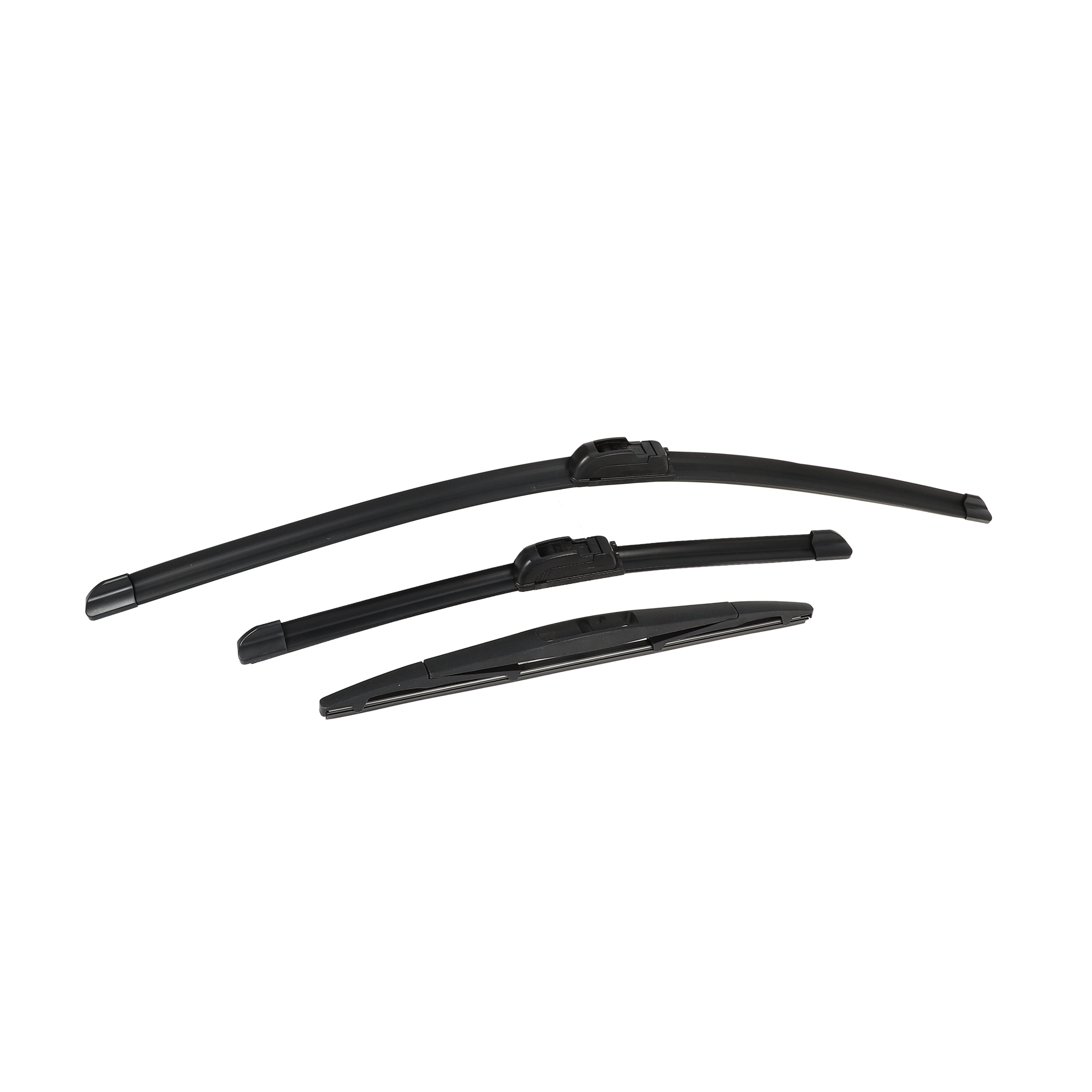 Unique Bargains 3pcs 26 inch 16 inch 14 inch Front Rear Windshield Wiper Blade Set Fit for RDX Black