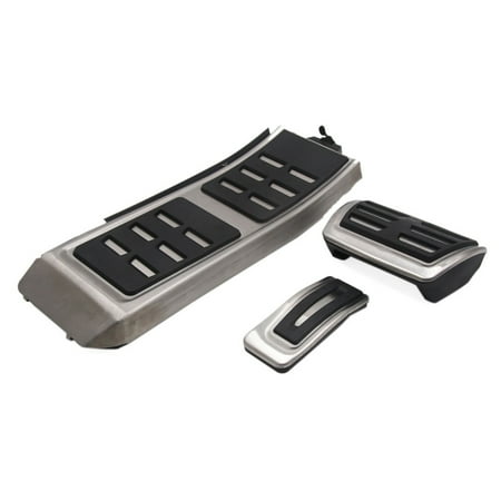 Unique Bargains 3Pcs Accelerator Brake Rest Foot Footrest Pedals Pad Set for Audi A4 B8 S4 RS4