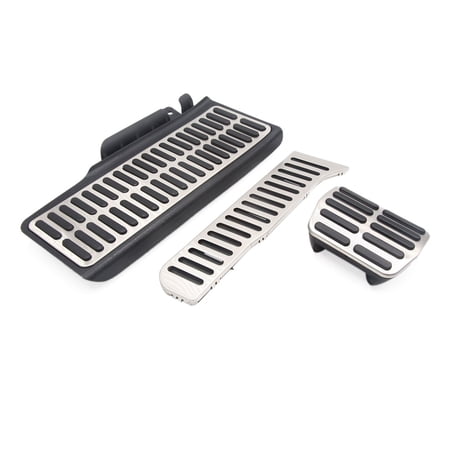 Unique Bargains 3Pcs Accelerator Brake Rest Foot Footrest Pedals Pad Set for VW Passat B6 B7 CC