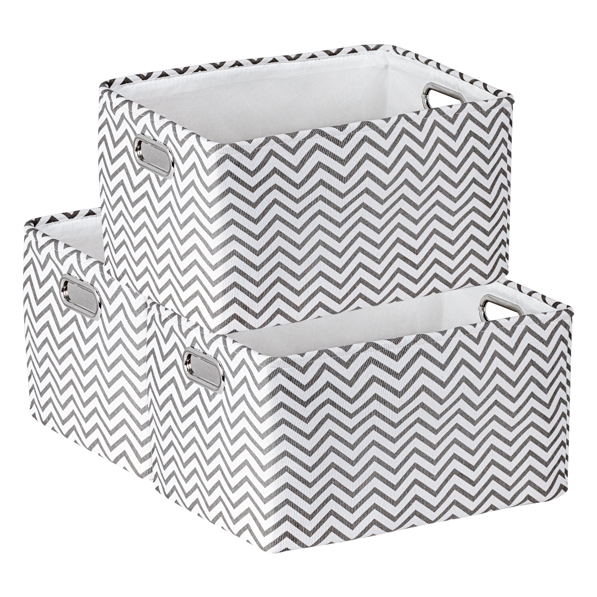 Unique Bargains 3Pcs Fabric Collapsible Storage Bin  Light Brown 13.8*9.8*7.9in