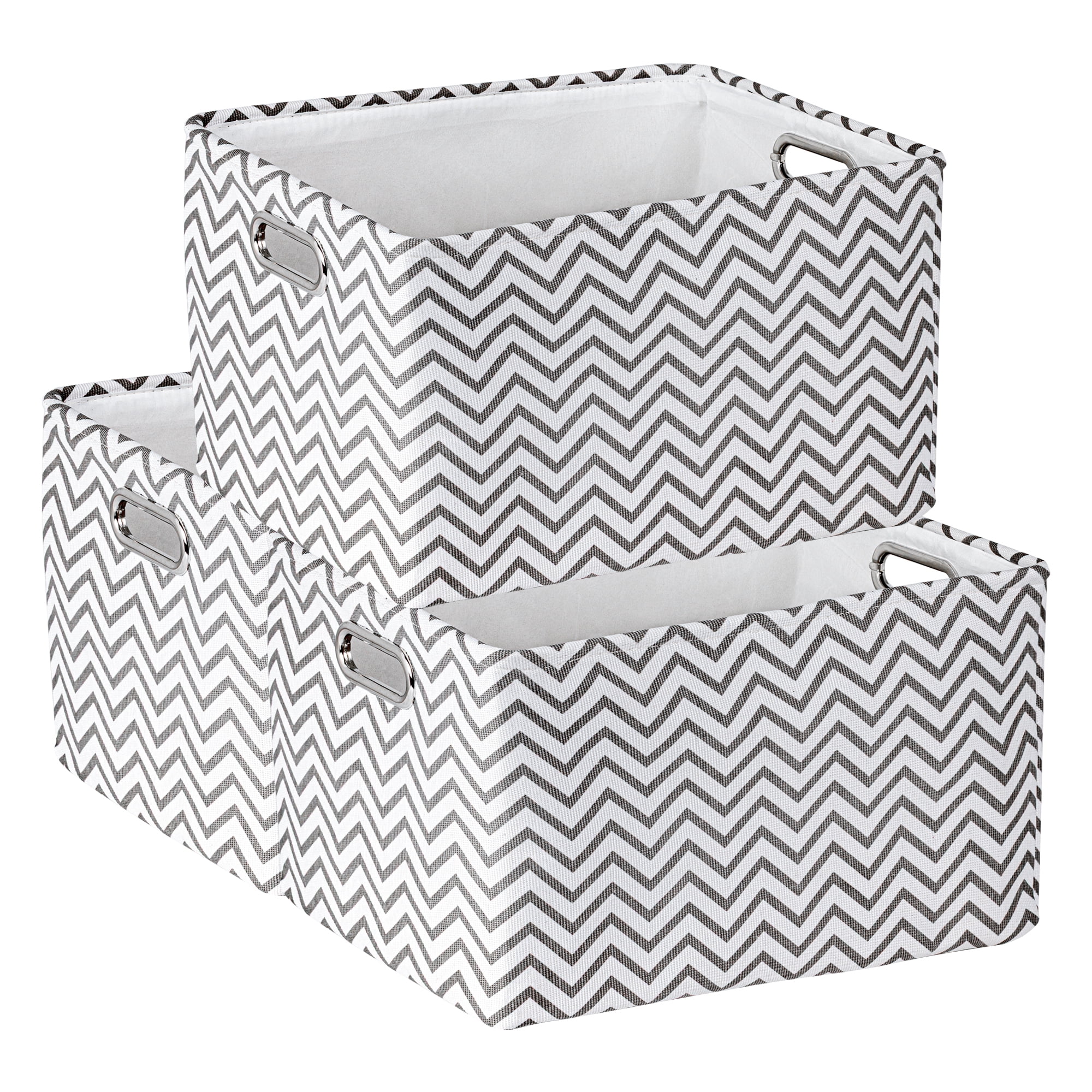 Unique Bargains 3Pcs Fabric Collapsible Storage Bin Light Brown 15.7*11.8*9.8in