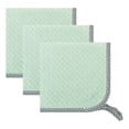 thumbnail image 1 of Unique Bargains 3Pcs Hanging Microfiber Reusable Kitchen Dish Cloths Green 10" x 10", 1 of 7