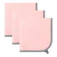 thumbnail image 1 of Unique Bargains 3Pcs Hanging Microfiber Reusable Kitchen Dish Cloths Light Pink 10" x 10", 1 of 8