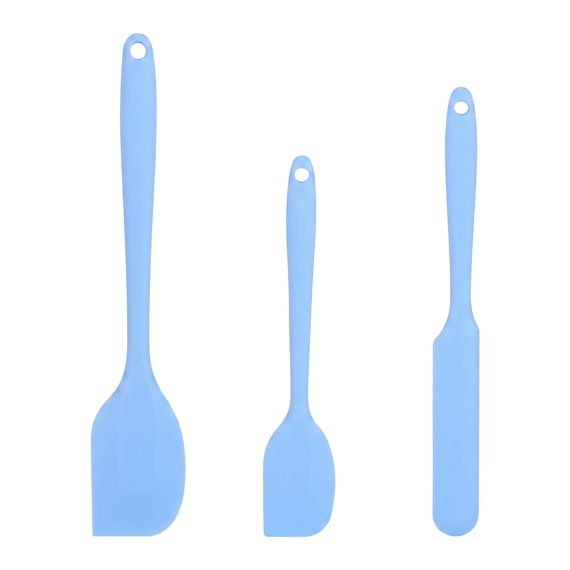 Unique Bargains 3Pcs Heat-Resistant Cooking Utensils Kitchen Spatula Set Blue