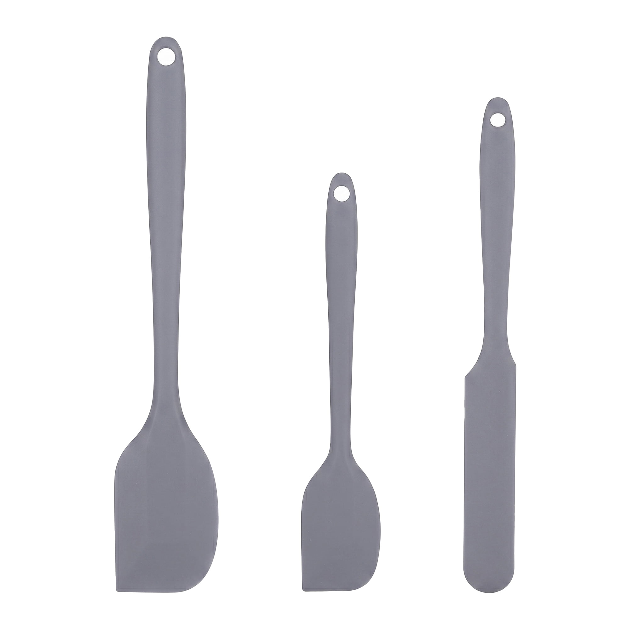 Unique Bargains 3Pcs Heat-Resistant Cooking Utensils Kitchen Spatula Set Gray