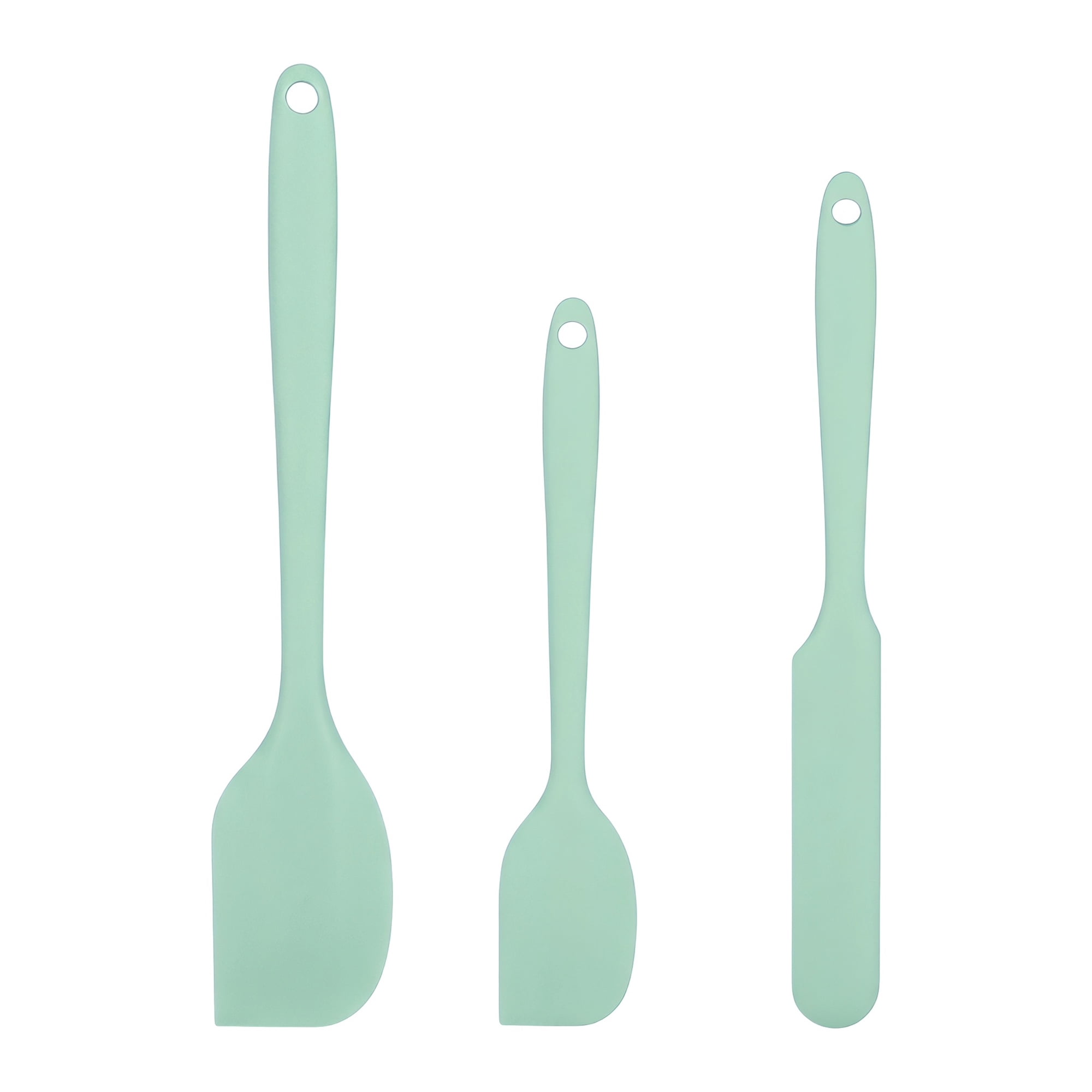 Unique Bargains 3Pcs Heat-Resistant Cooking Utensils Kitchen Spatula Set Green