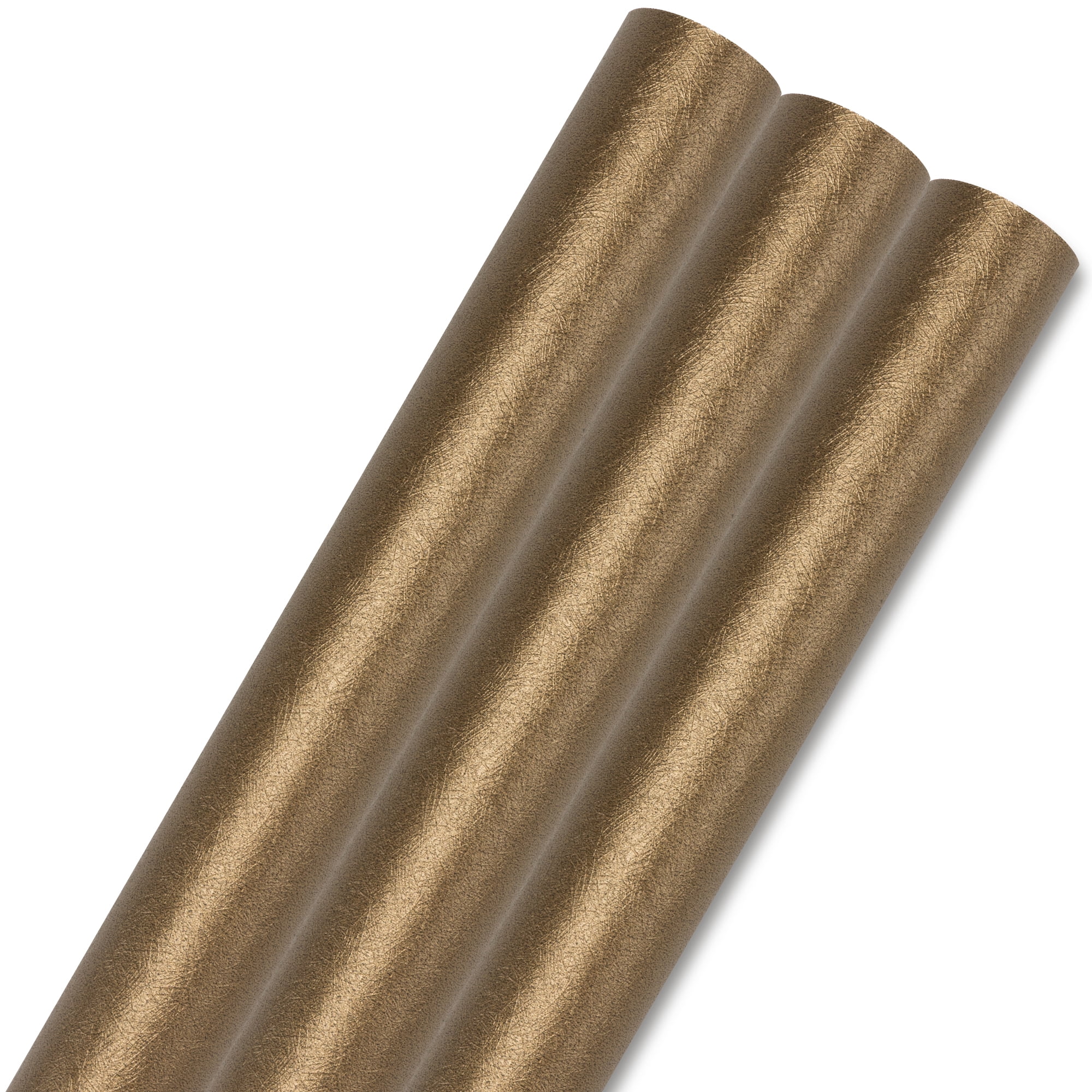Unique Bargains 3Pcs Heavyweight Matte Gift Wrapping Paper Brown 27.6" x 19.7"