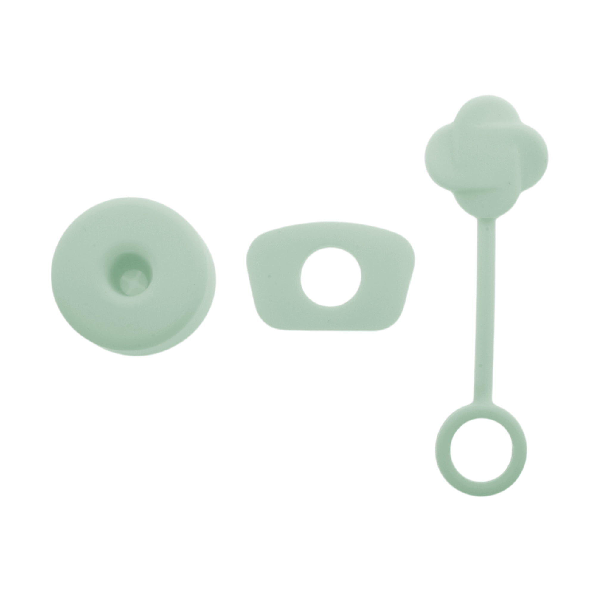 Unique Bargains 3Pcs Protective Anti-Overflow Straw Cover Caps Accessory Light Green