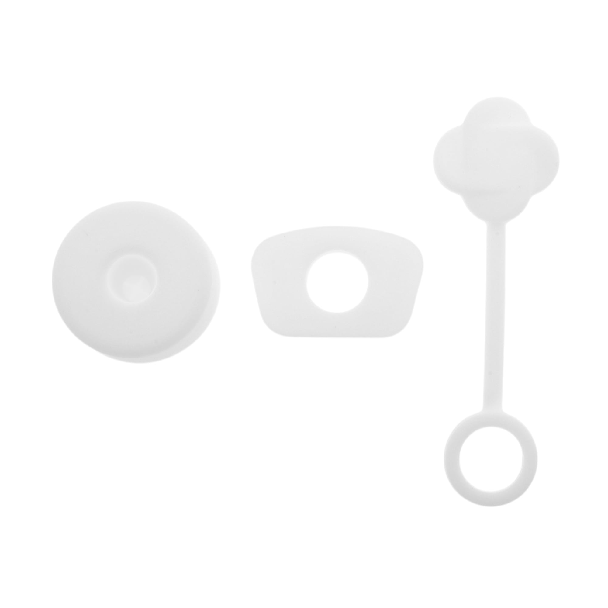Unique Bargains 3Pcs Protective Anti-Overflow Straw Cover Caps Accessory White