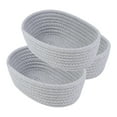 thumbnail image 1 of Unique Bargains 3Pcs Storage Basket for Key Tray Bowl Gray 9.1*5.1*2.8in, 1 of 5