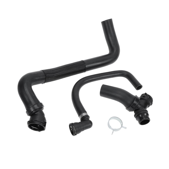 Unique Bargains 3Pcs Upper Radiator Hose and Y-Connector with Lower Coolant Pipe Set for Ford F150 5.0L 2011-2020 Replace No.DR3Z8566A/CL3Z8260A/BL3Z8C350A Hose Assembly