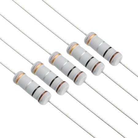 Unique Bargains 3W 0.1R Ohm-20R Ohm 5% Oxide Film Resistor, 15 Values Electronic Components Assortment, 75 Pack