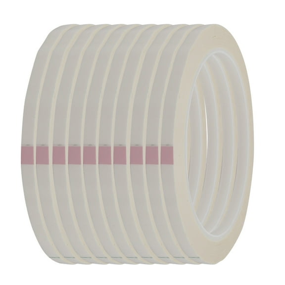 Unique Bargains 3mm Width 50m Long Single Sided Strong Self Adhesive Tape White 10pcs