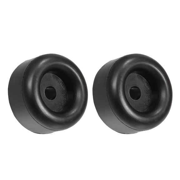 Unique Bargains 3pcs 2.11" Round Rubber Bump Stops Guard Replacement for Truck Gate Ramp Hatch with 2/5" Screw Holes