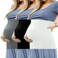 thumbnail image 1 of Unique Bargains 3pcs Belly Bands for Pregnant Non-slip Silicone Pregnancy Belly Support Band Breathable & Stretchable Belly Wrap Postpartum Belly Band for Women S, 1 of 7