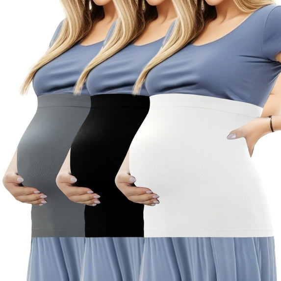 Unique Bargains 3pcs Belly Bands for Pregnant Women Non-slip L