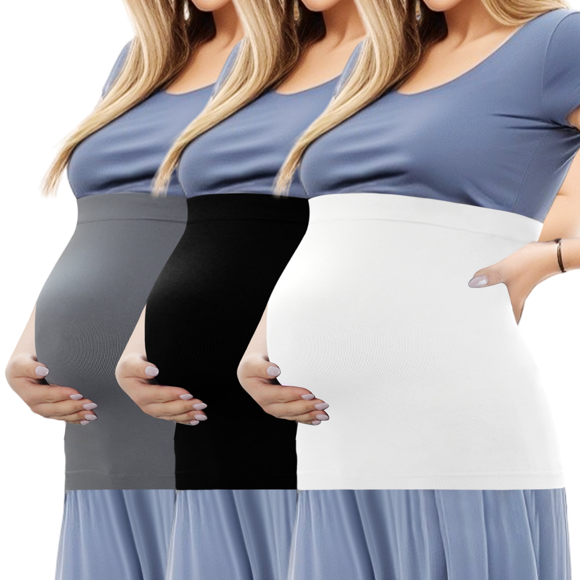 Unique Bargains 3pcs Belly Bands for Pregnant Women Non-slip S