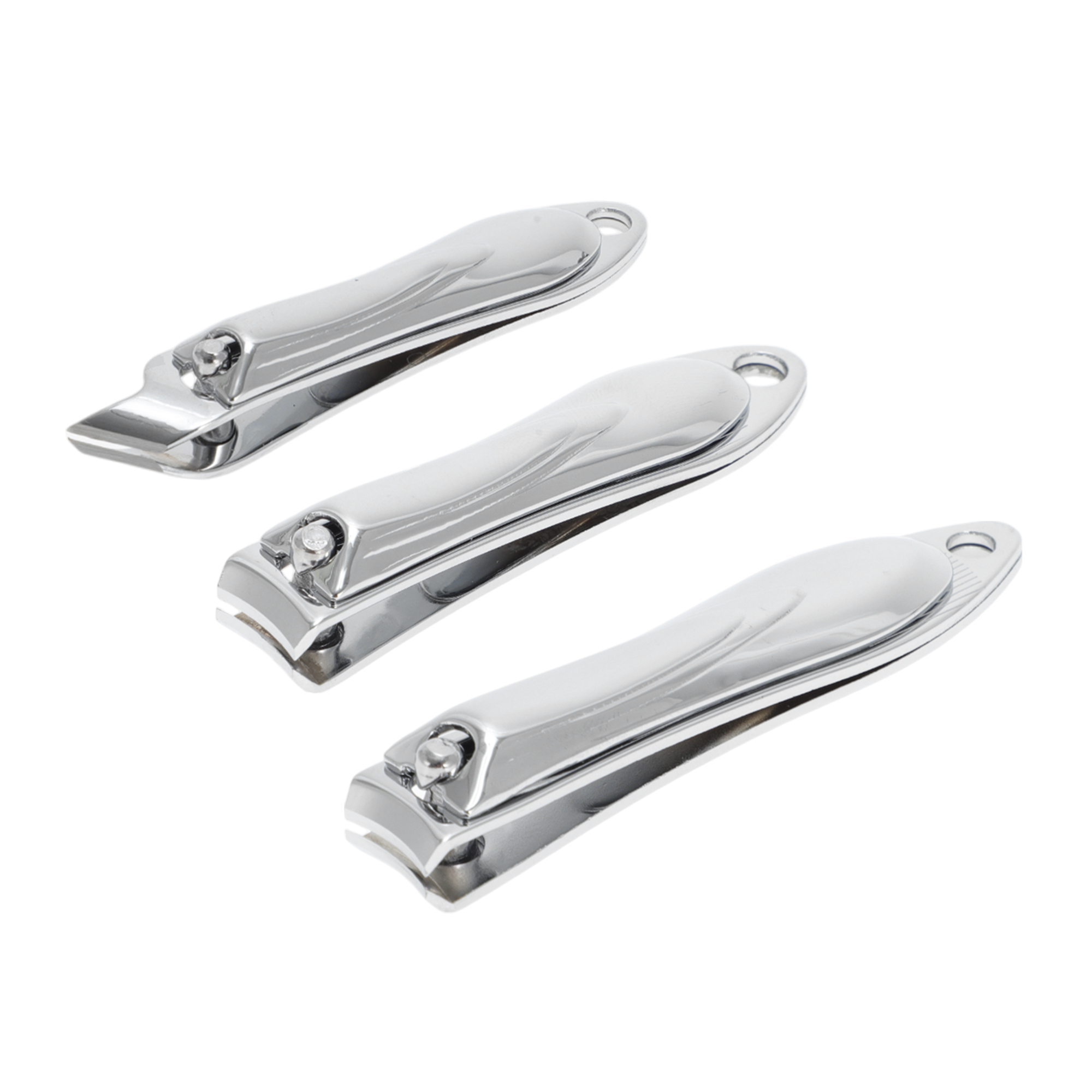 Unique Bargains 3pcs Convenient Nail and Toenail Clippers Set 3.15" Length Silver