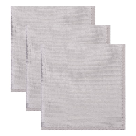 Unique Bargains 3pcs Fish Scale Streak Free Magic Glass Towels Grey 10" x 10"