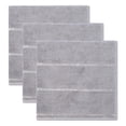 thumbnail image 1 of Unique Bargains 3pcs Microfiber Absorbent Striped Cleaning Cloths Grey 12" x 12", 1 of 8